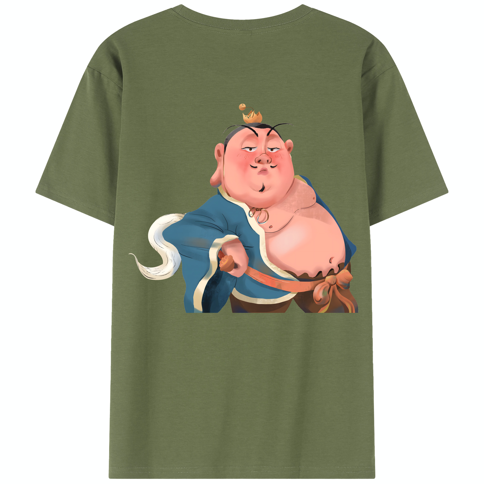 （画像用） Ne Zha 2 ナタ 魔童の大暴れ 綿100％半袖Tシャツ（背面プリント）